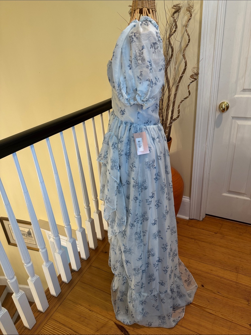 Storia NWT beautiful blue floral maxi dress ⭐️6 - Picture 3 of 11